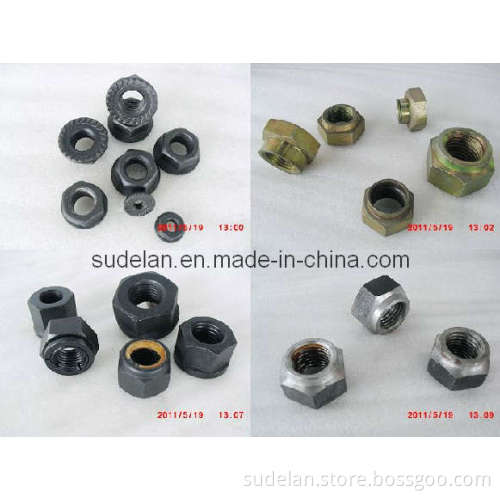 Different Flange or Nylon Nuts for Bolts